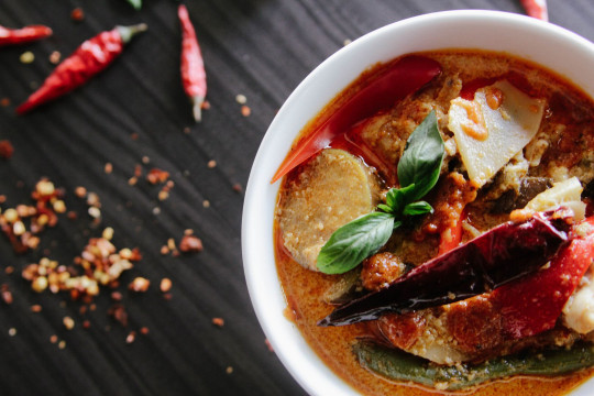 a spicy soup