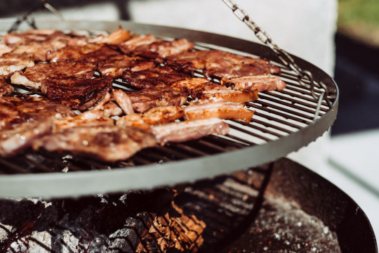 bacon sur grill