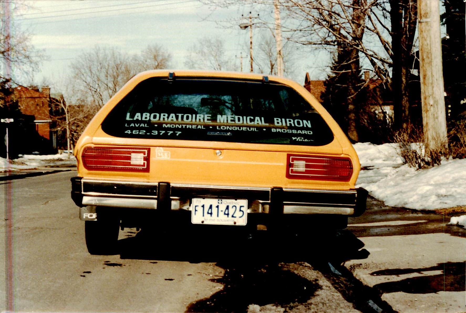 historic image of Biron's promotional car in the 70's